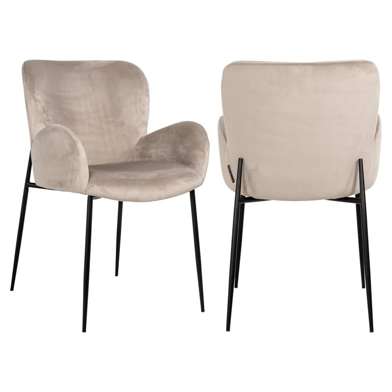 Amber Khaki Velvet Chair by Richmond Interiors | Style Our Home