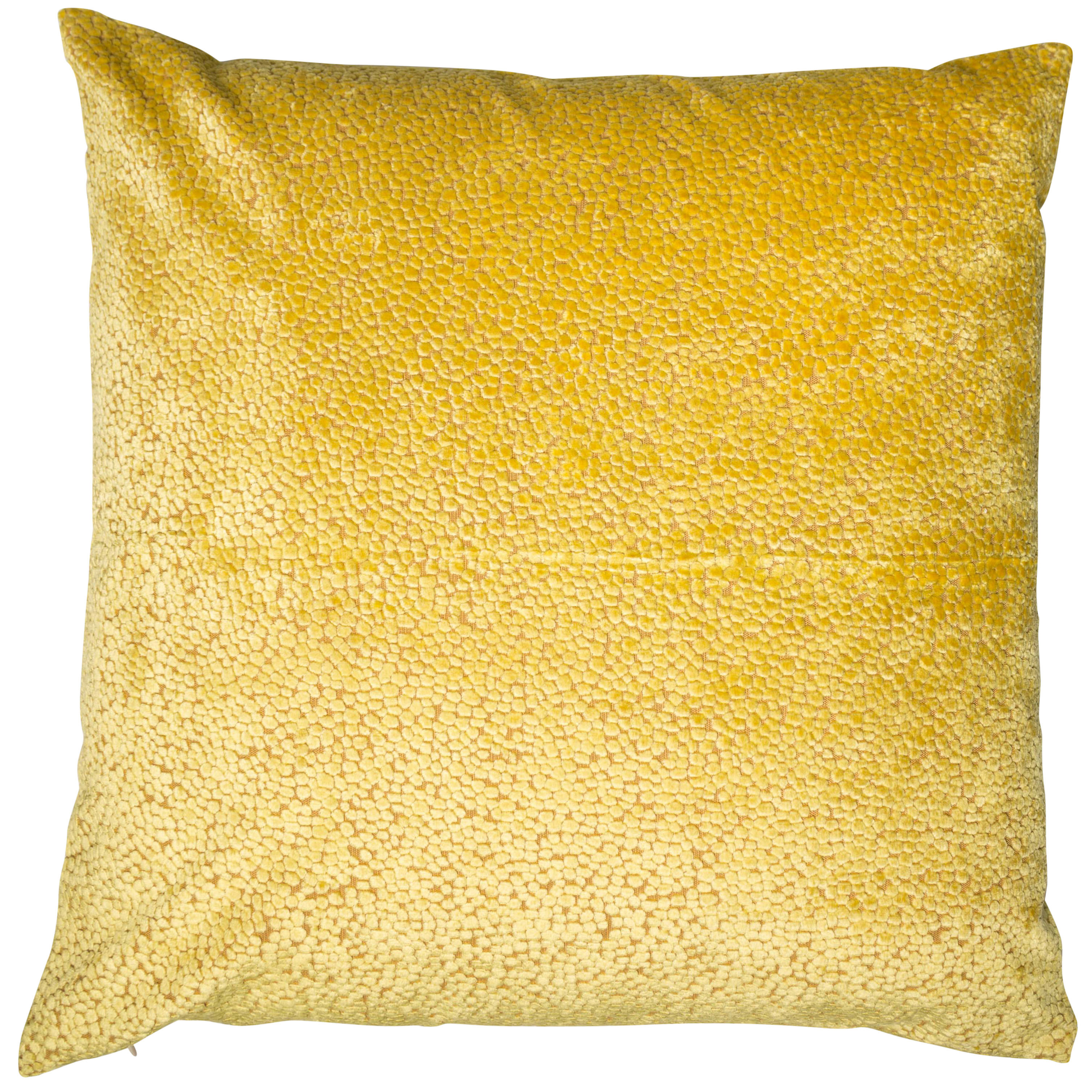 Cut Velvet Dots Mustard Bingham by Malini | Style Our Home