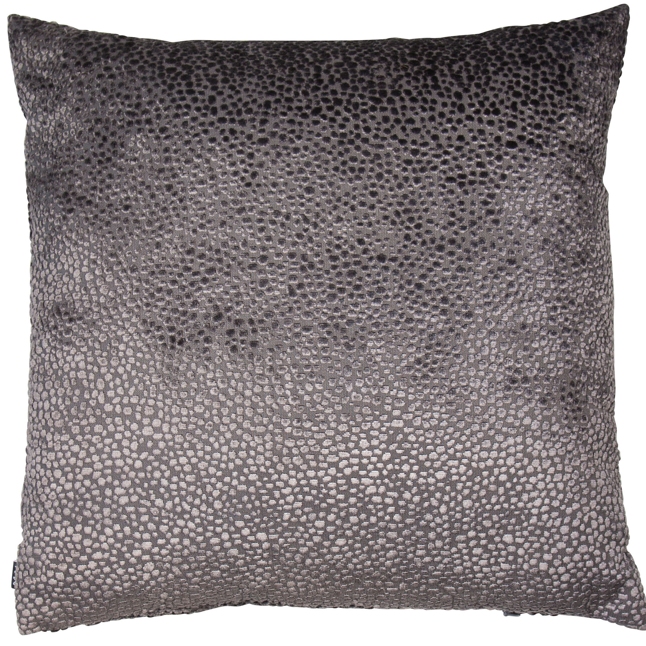 Burnt Velvet Cushion Silver BIngham by Malini | Style Our Home
