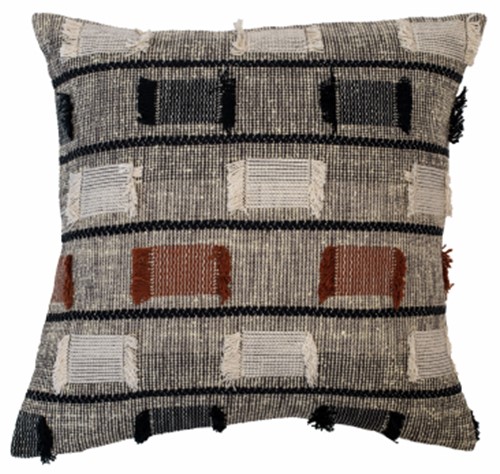 Textured Woven Broken Lines Cushion by Malini | Style Our Home