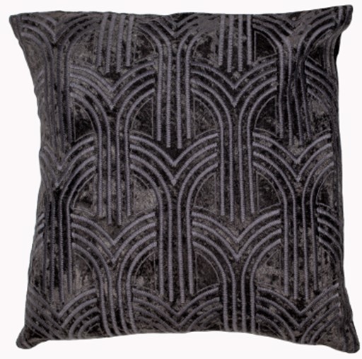 Velvet Art Deco Arbles Emb Black by Malini | Style Our Home