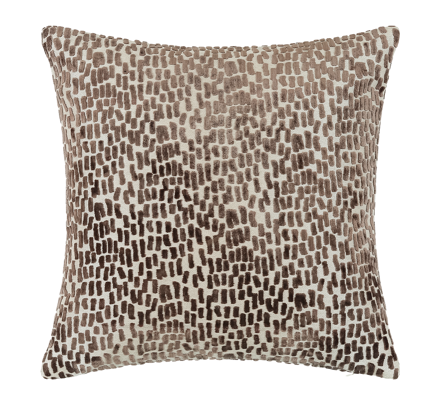 Cut Velvet Dashes Melody Chocolate by Malini | Style Our Home