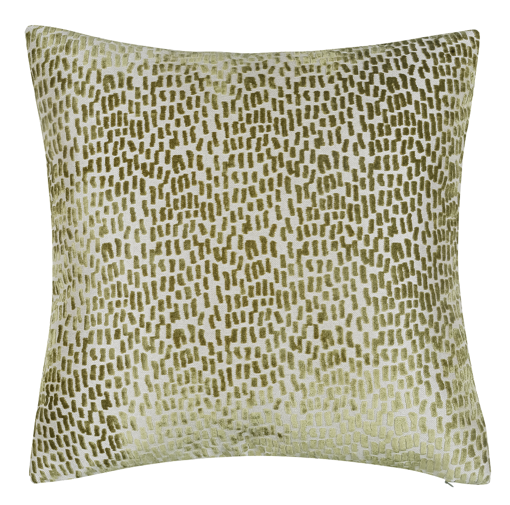 Cut Velvet Dashes Melody Olive by Malini | Style Our Home