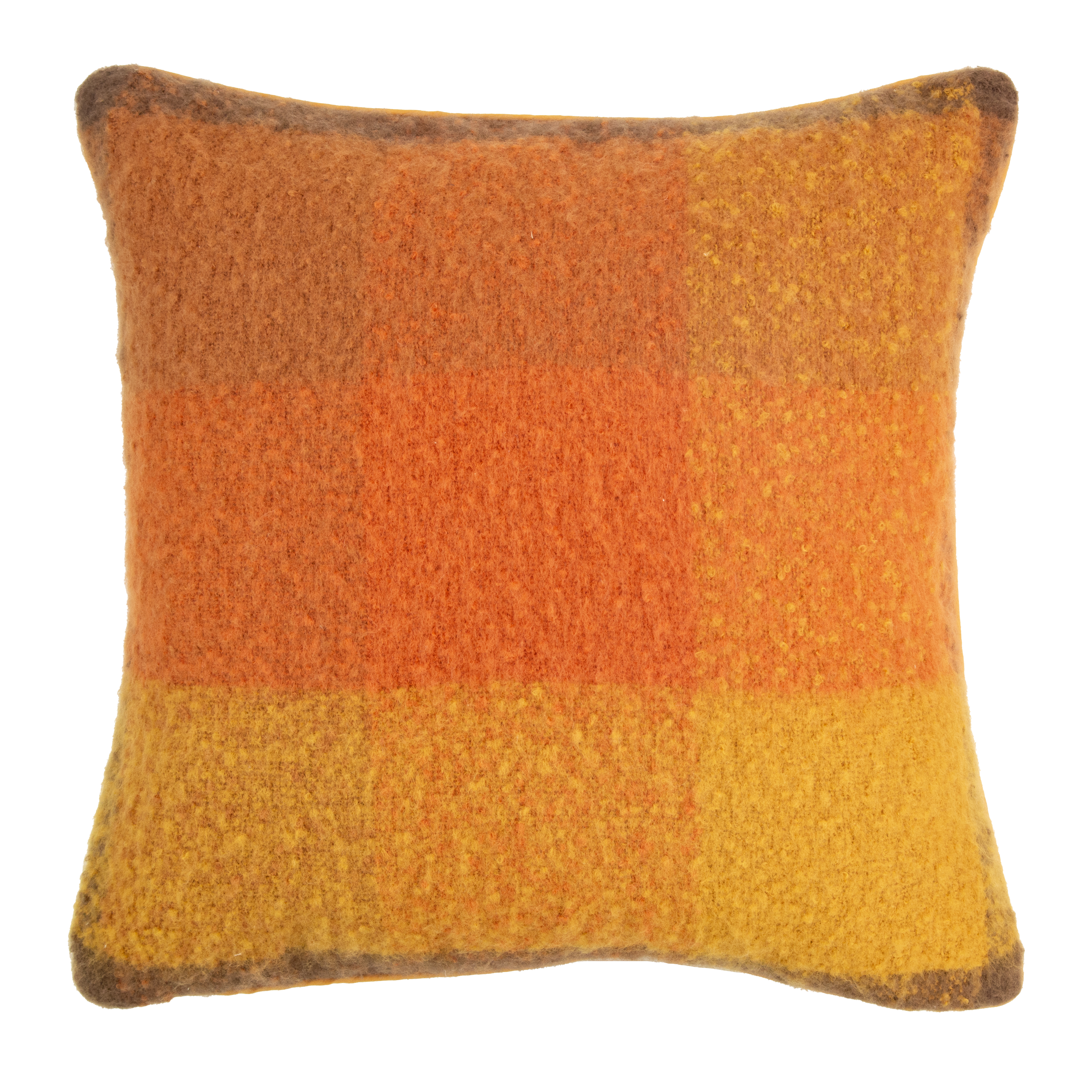 Faux Mohair Cushion Rustic Plaid by Malini | Style Our Home