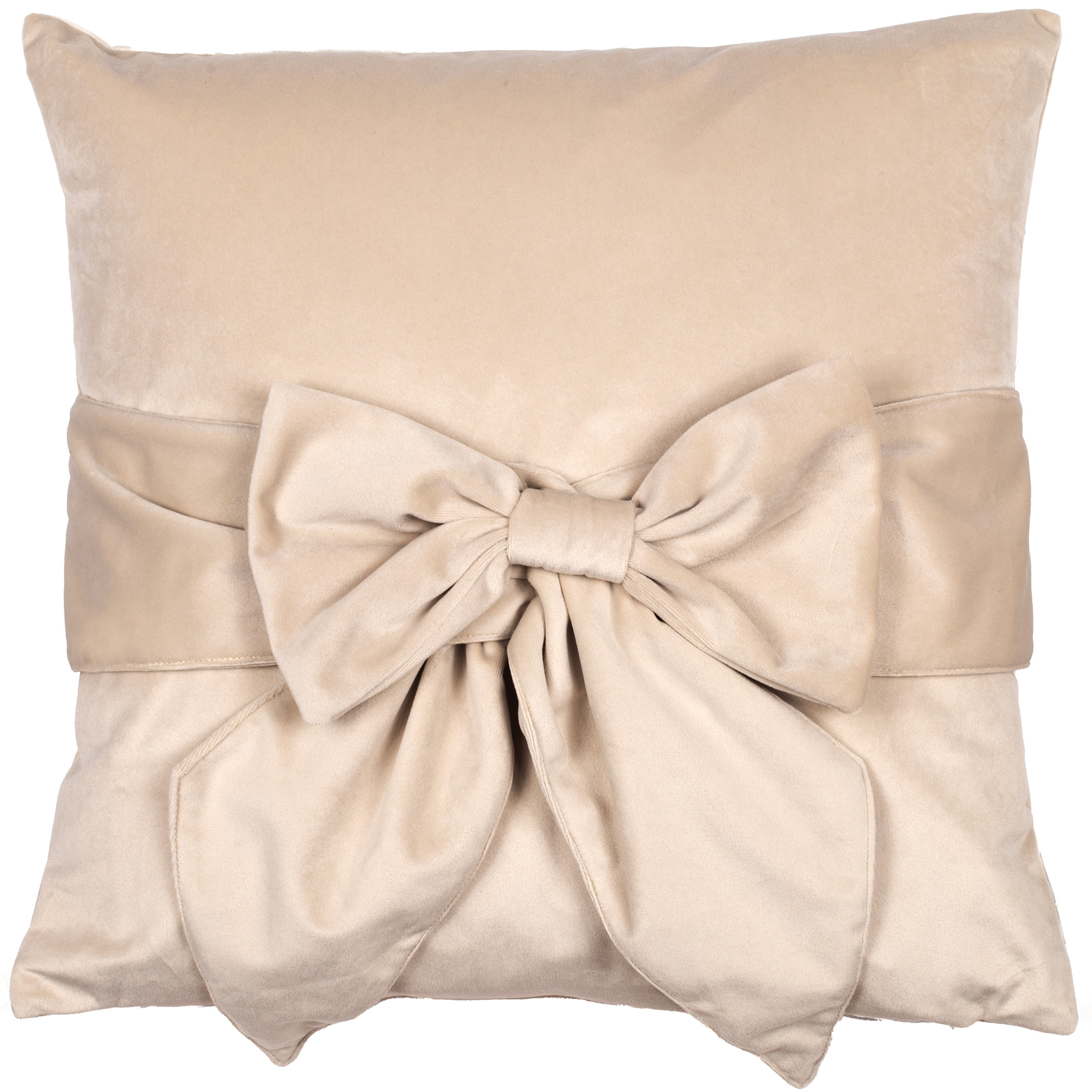 Velv Cushion With Bow Cream by Malini | Style Our Home