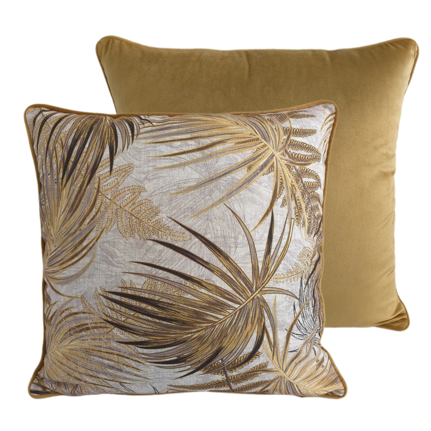 Printed Leaves Yellow by Malini | Style Our Home