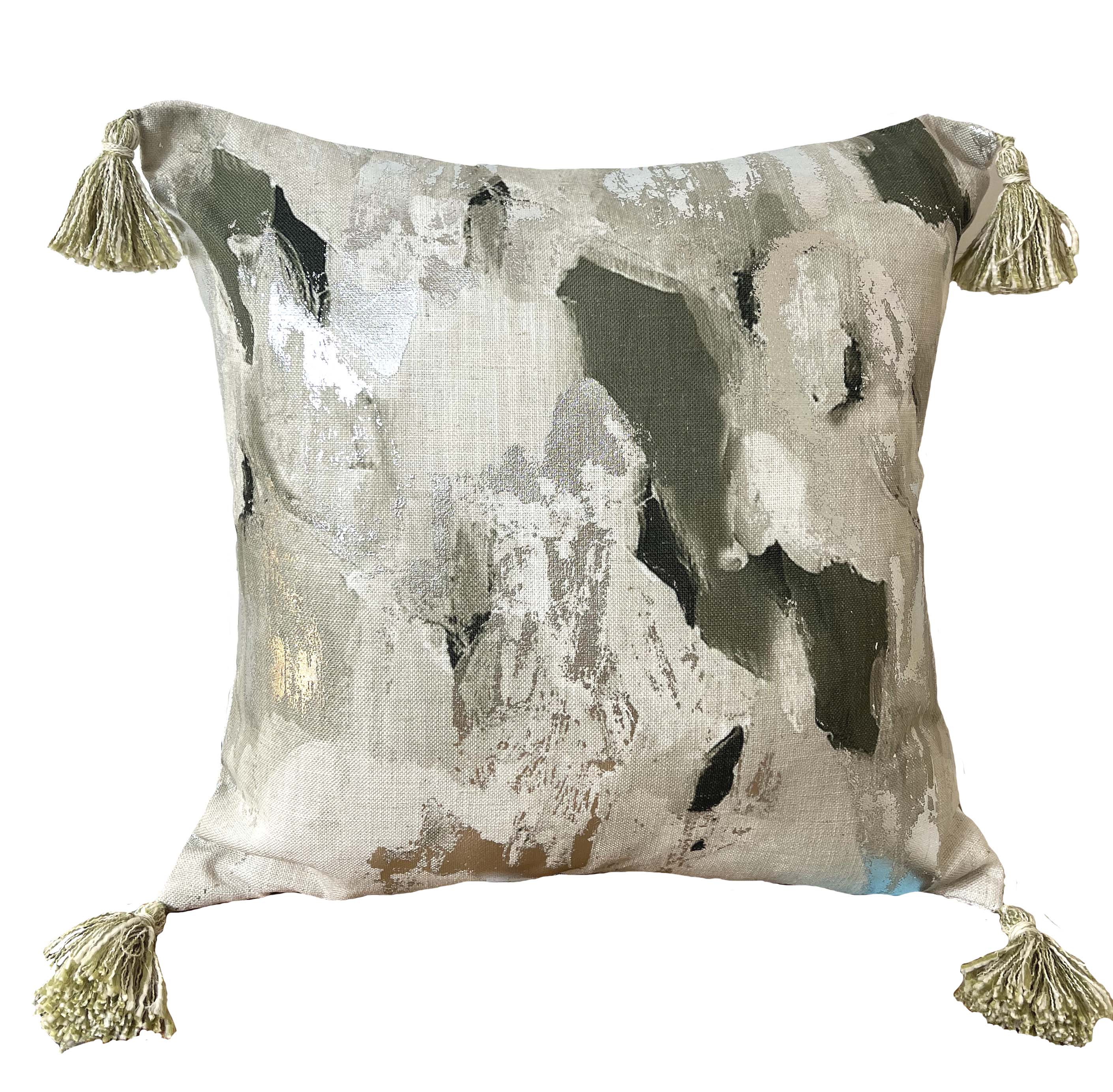 Abstract Metallic In Olive by Malini | Style Our Home