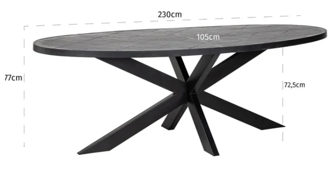 Scotch 230cm Oval Dining Table by Richmond Interiors | Style Our Home 