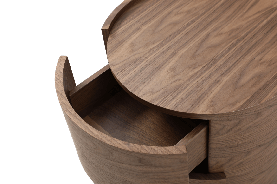 Dexter Bedside Table - Walnut - Pair by Tommy Franks | Style Our Home