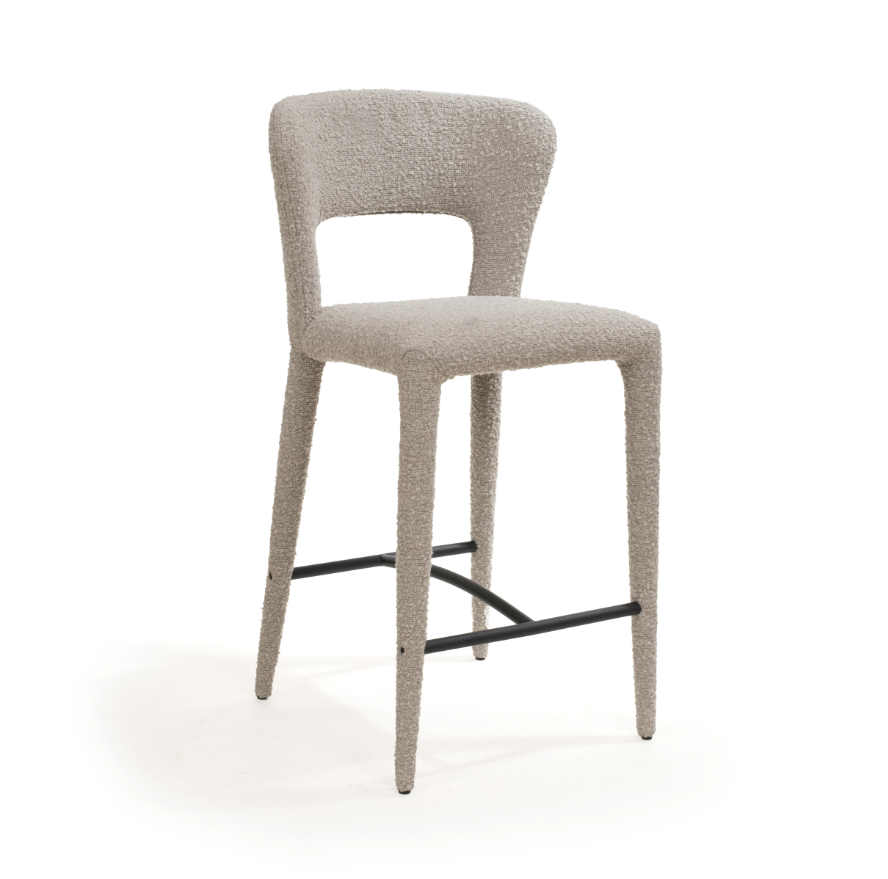 Pari I Bar Stool - Chex Bouclé Steam by Tommy Franks | Style Our Home