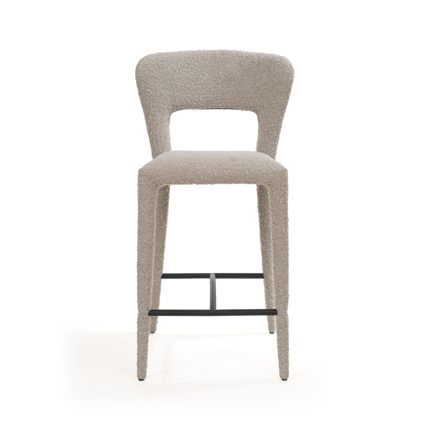 Pari I Bar Stool - Chex Bouclé Steam by Tommy Franks | Style Our Home