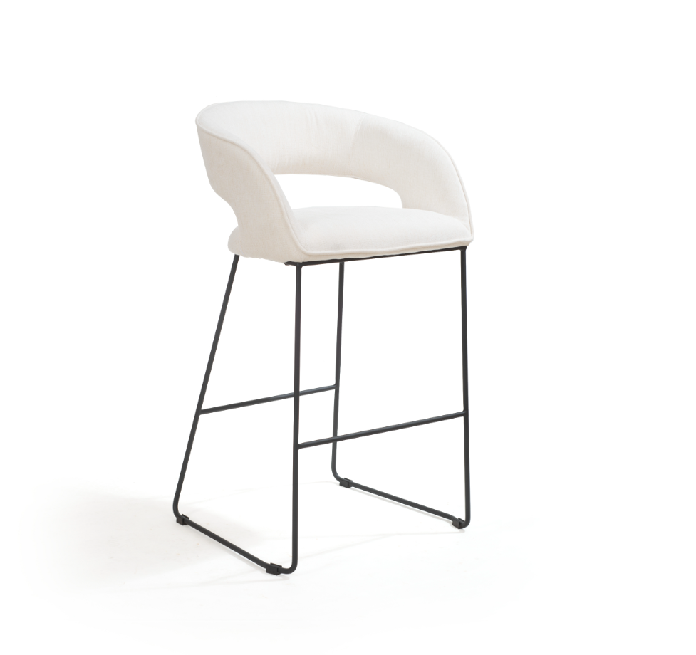 Valentine Bar Stool - Ivory by Tommy Franks | Style Our Home