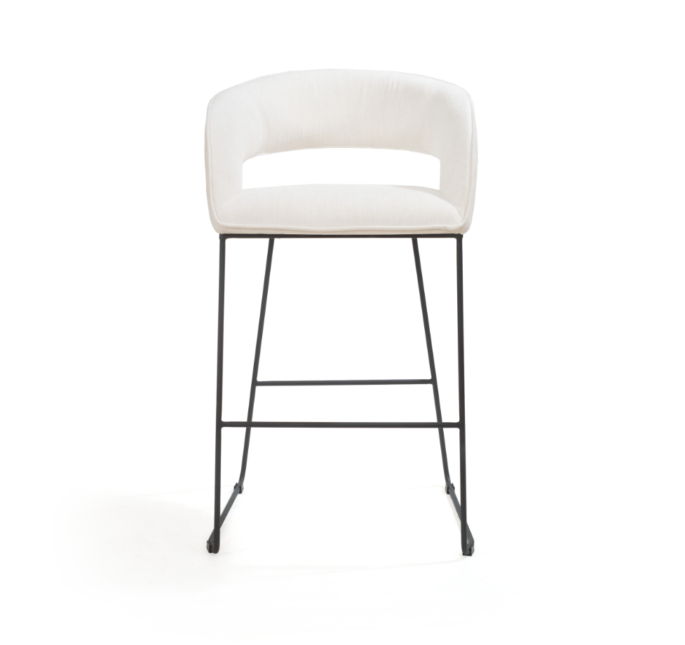 Valentine Bar Stool - Ivory by Tommy Franks | Style Our Home