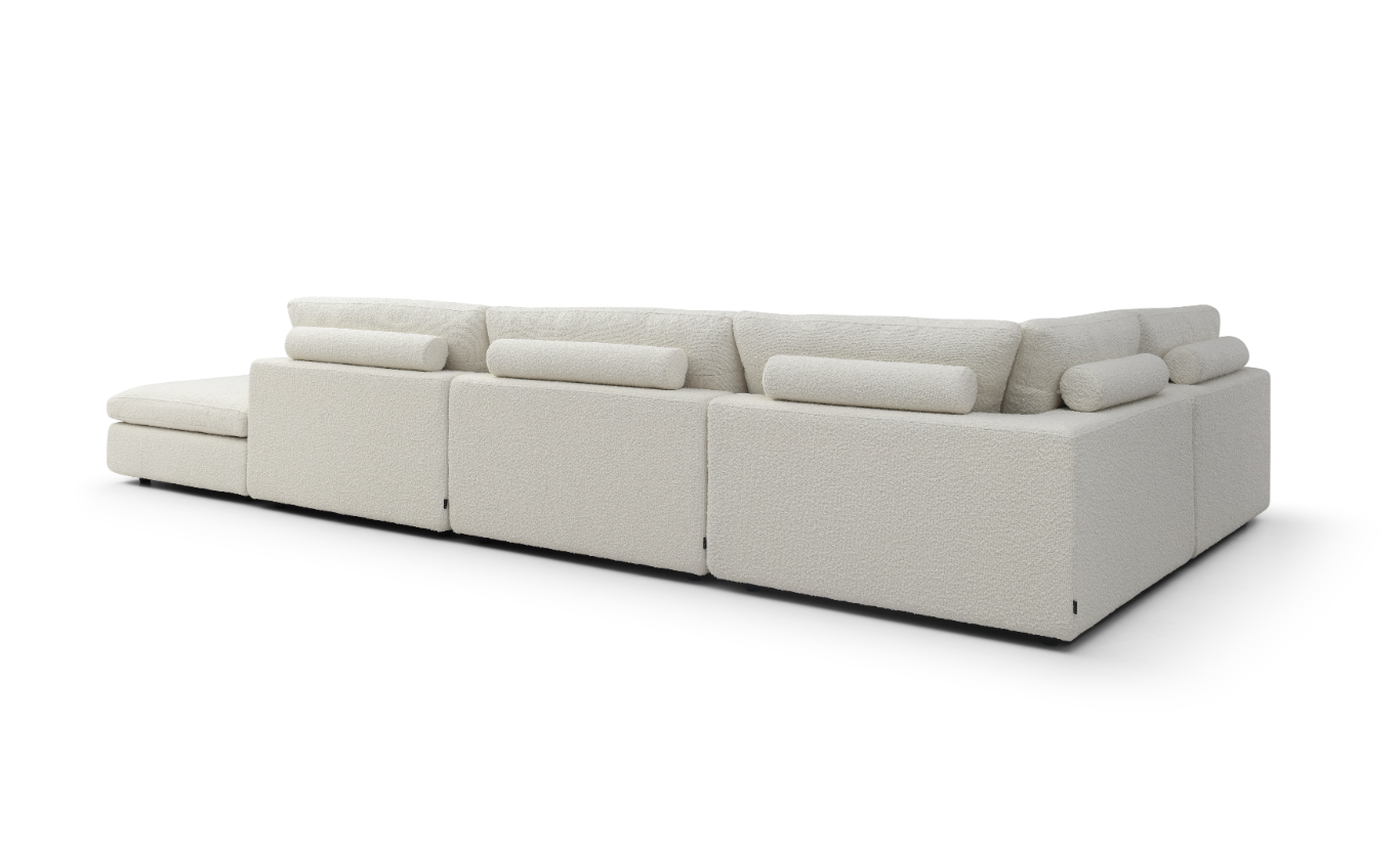 Blanco 5 Piece Modular Sofa - Chex Polar Bouclé by Tommy Franks | Style Our Home
