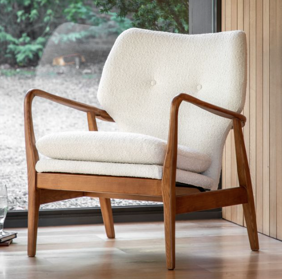 Jensen Cream Armchair by Gallery Direct | Style Our Home