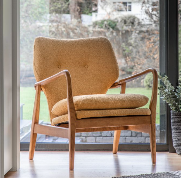 Jensen Ochre Armchair by Gallery Direct | Style Our Home