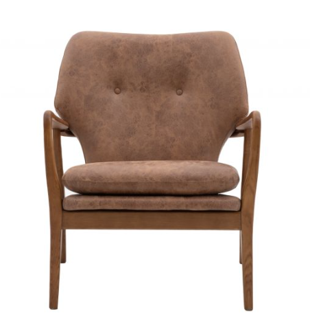 Jensen Brown Leather Armchair by Gallery Direct | Style Our Home