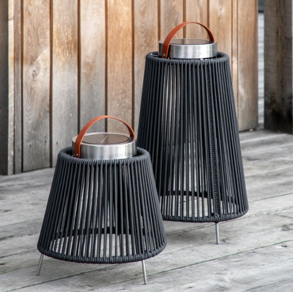 Giotto Small LED Solar Lantern by Hudson Living | Style Our Home

