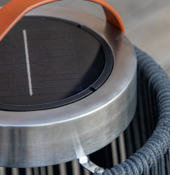 Giotto Small LED Solar Lantern by Hudson Living | Style Our Home

