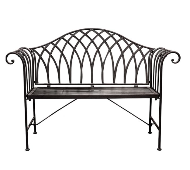 Lassia Black Outdoor Bench by  Hudson Living | Style Our Home