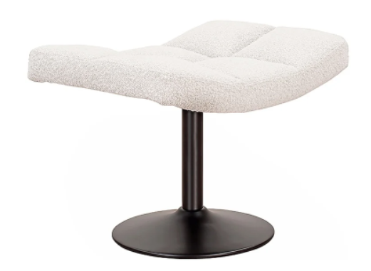 Sydney White Bouclé Hockerby Richmond Interiors | Style Our Home