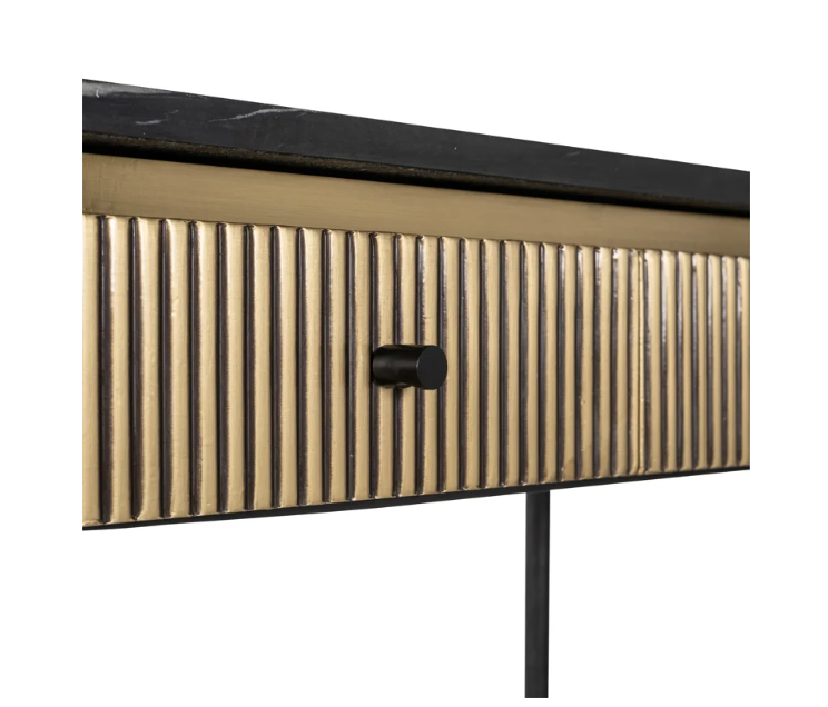 Ironville 2-Drawers Gold Console By Richmond Interiors | Style Our Home