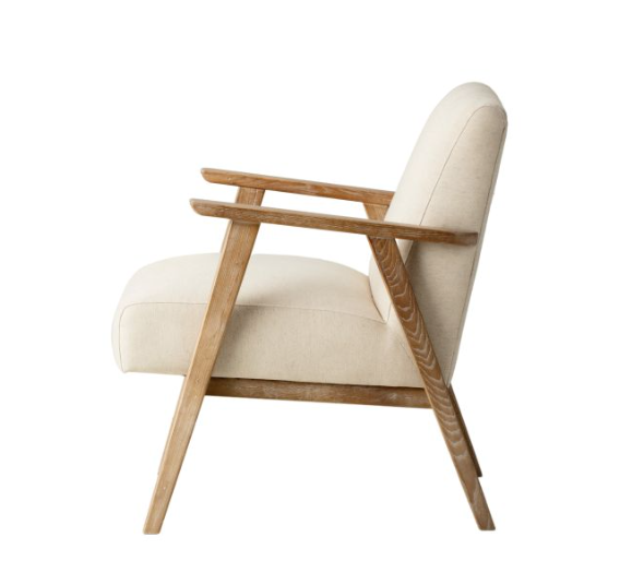 Neyland Natural Linen Armchair - Style Our Home 