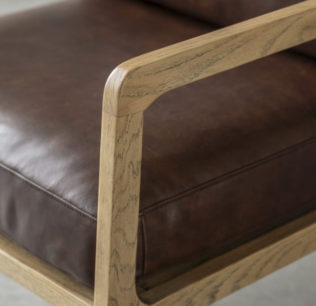 Pergo Antique Brown Armchair by Gallery Living | Style Our Home