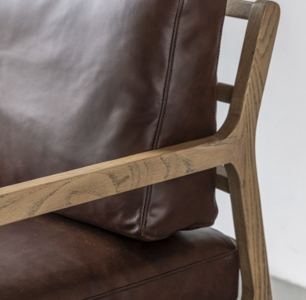 Pergo Antique Brown Armchair by Gallery Living | Style Our Home