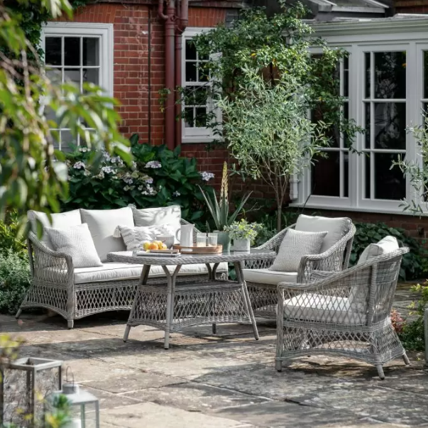 Madone Country Sofa Dining/Tea Stone Set by Gallery Living 