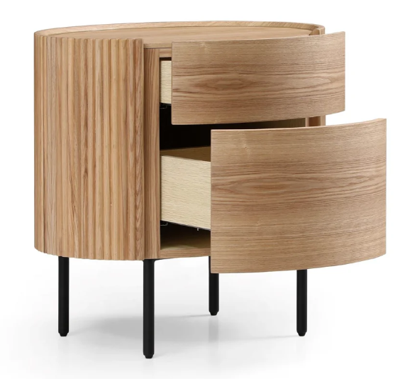 Lantine Bedside Table - Ash Oak By Tommy Franks | Style Our Home