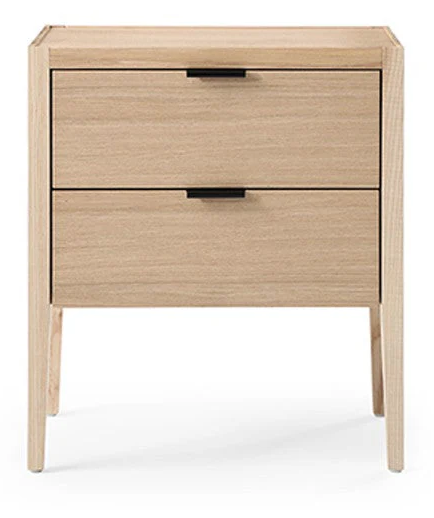 Grafiato Bedside Table - Two Drawer By Tommy Franks