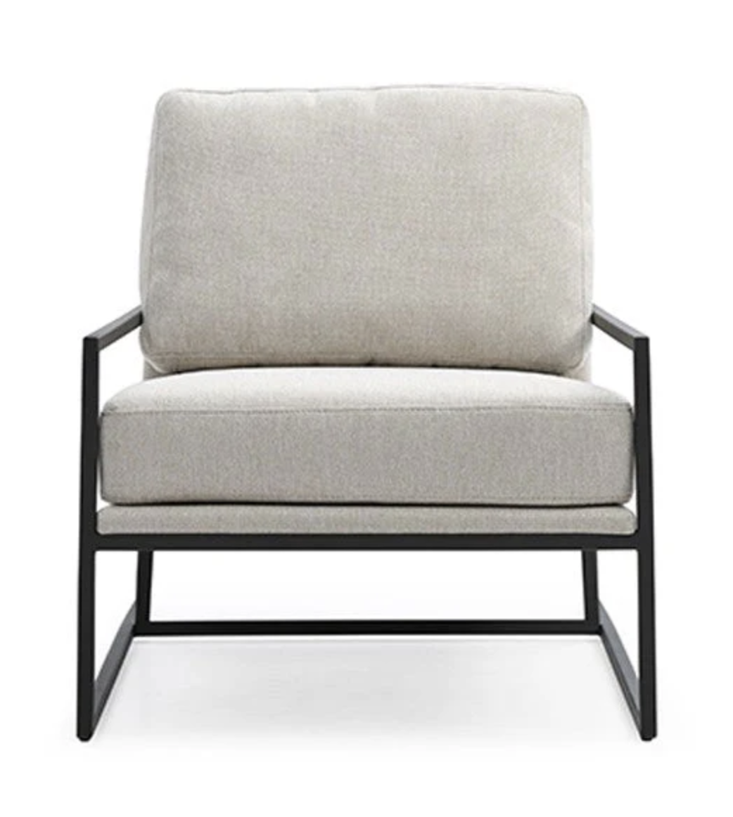 Newell Lounge Chair - Avery Velour Cream By Tommy Franks | Style Our Home