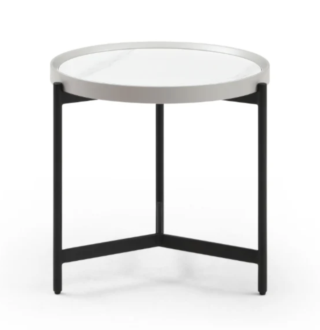 Ivery Side Table - Light Grey By Tommy Franks | Style Our Home