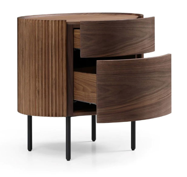 Lantine Bedside Table - Walnut By Tommy Franks | Style Our Home