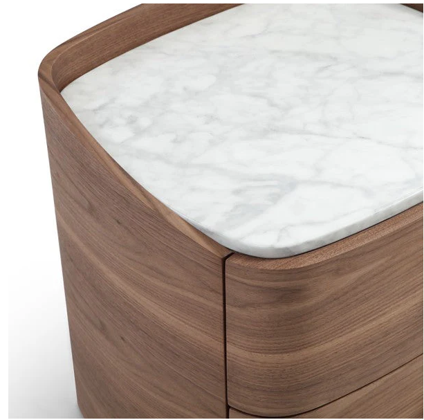 Vertu Bedside Table - Walnut By Tommy franks | Style Our Home