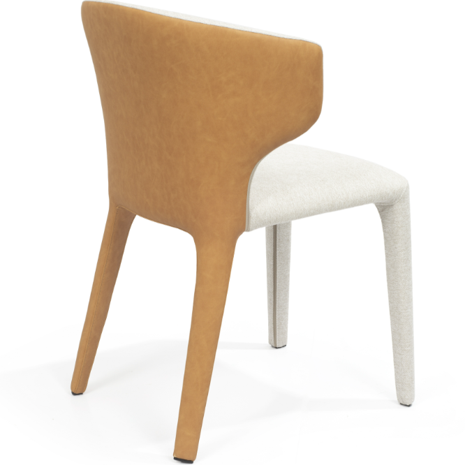 Vela Dining Chair - Set of 2 - Avery Cream & Honey by Tommy Franks | Style Our Home