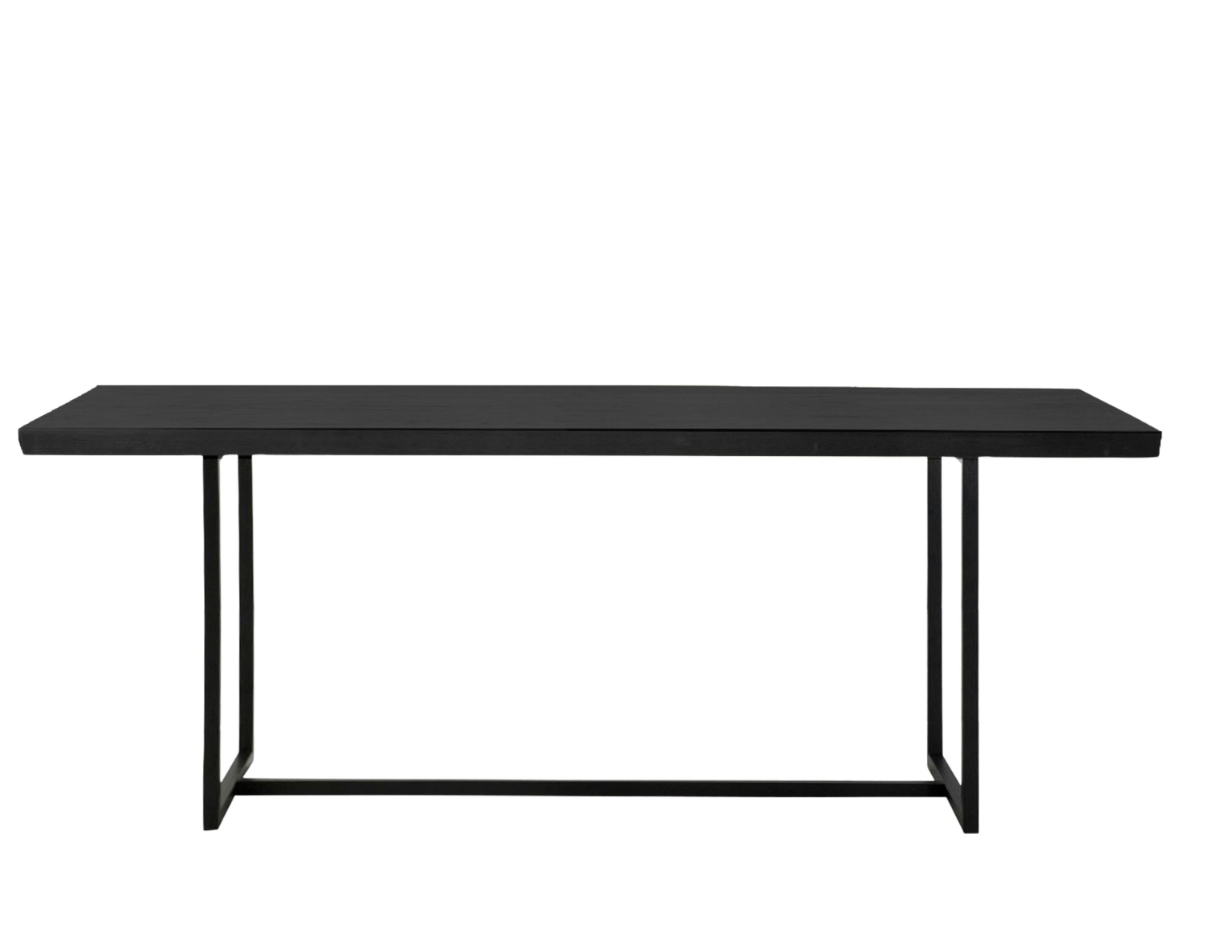 Forden black dining table discount