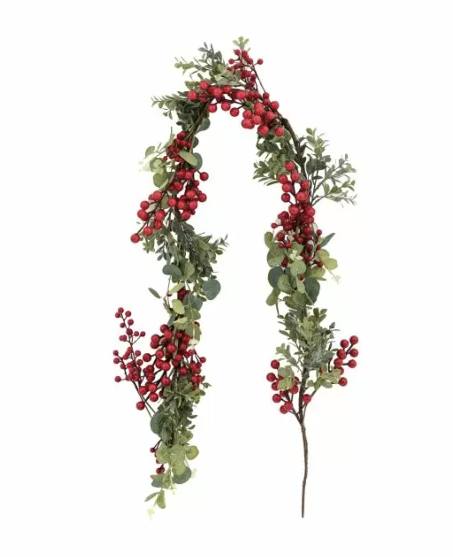Windsor Wine Traditions Red Berry Garland by Gallery Living | Style Our Home