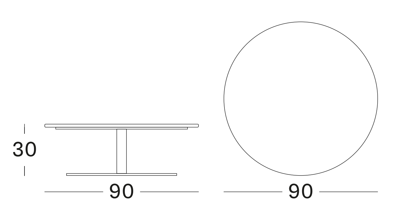 Kodo Round Coffee Table - 90cm by Vincent Sheppard | Style Our Home