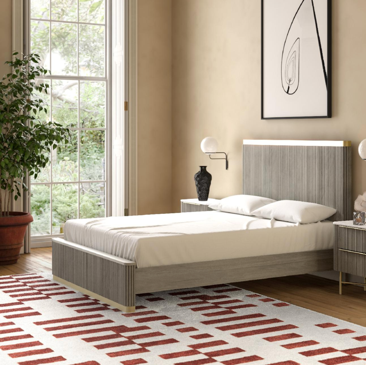Isabella Flutted 6' Bed by Condell/Global Home Group | Style Our Home