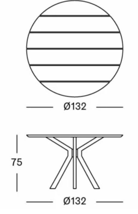 Noa Dining Table - 132cm Diameter by Vincent Sheppard | Style Our Home