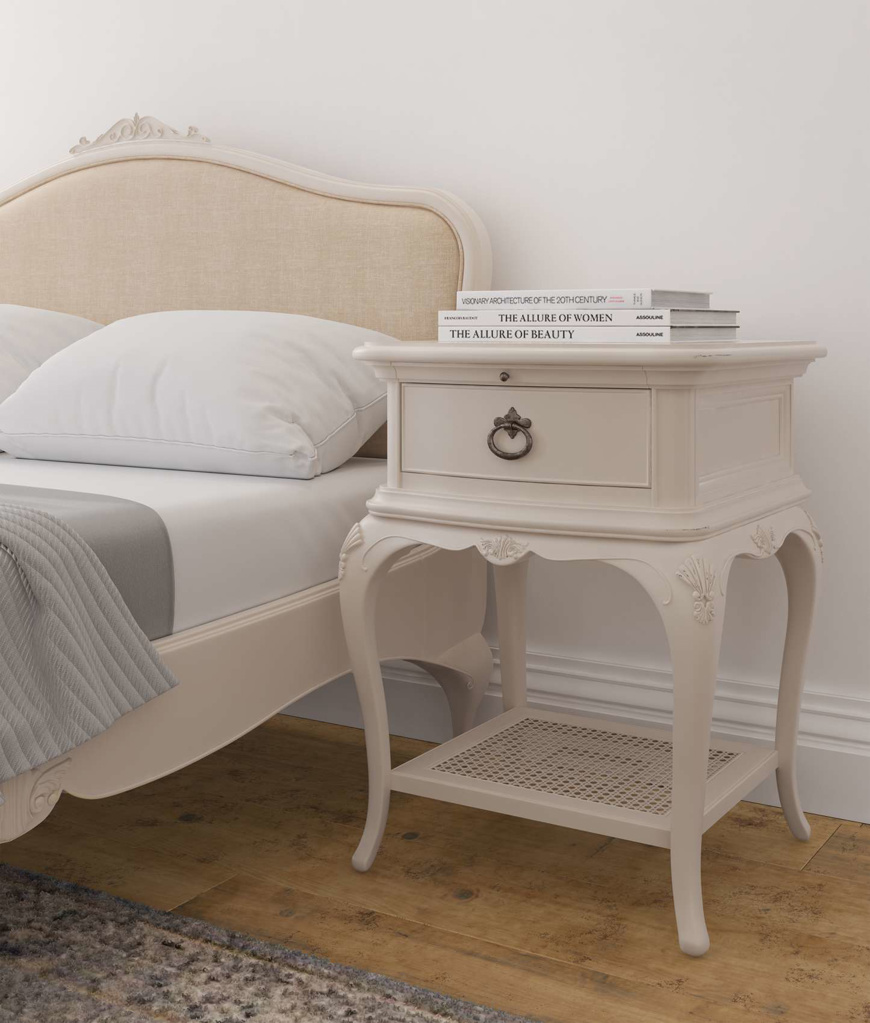 Ivory Bedside Chest - Style Our Home