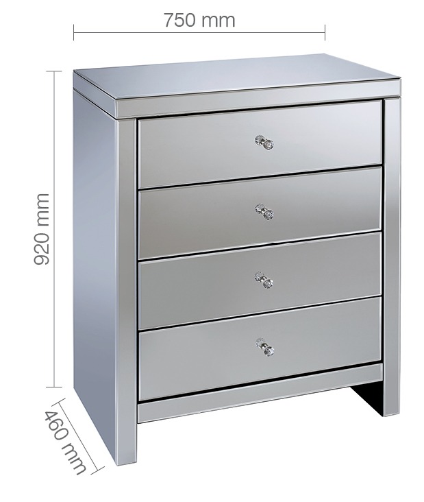 Seville 4 Drawer Chest