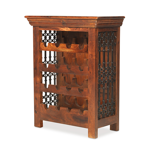 Jali Living Wine Bottle Rack by Heritance Furniture | Style Our Home