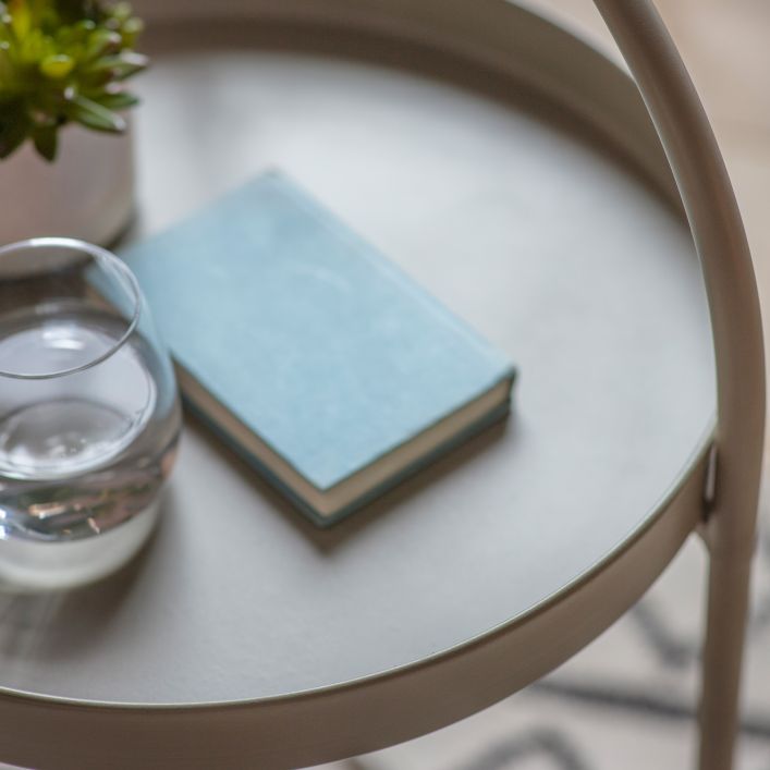 Abbas Latte Side Table by Hudson Living | Style Our Home