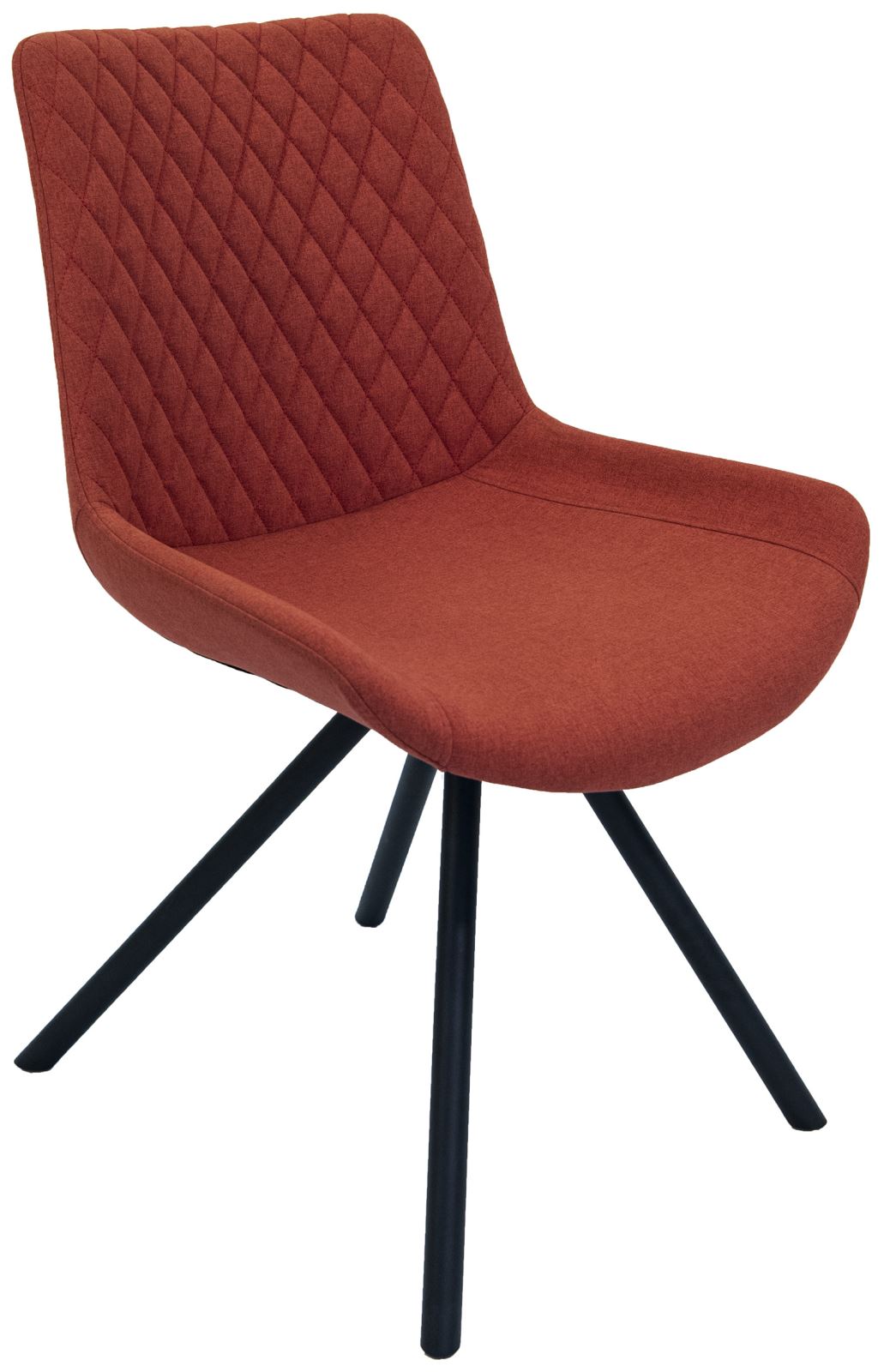Sigma Dining Chair With Black Leg-Burnt Orange by Classic Furniture | Style Our Home