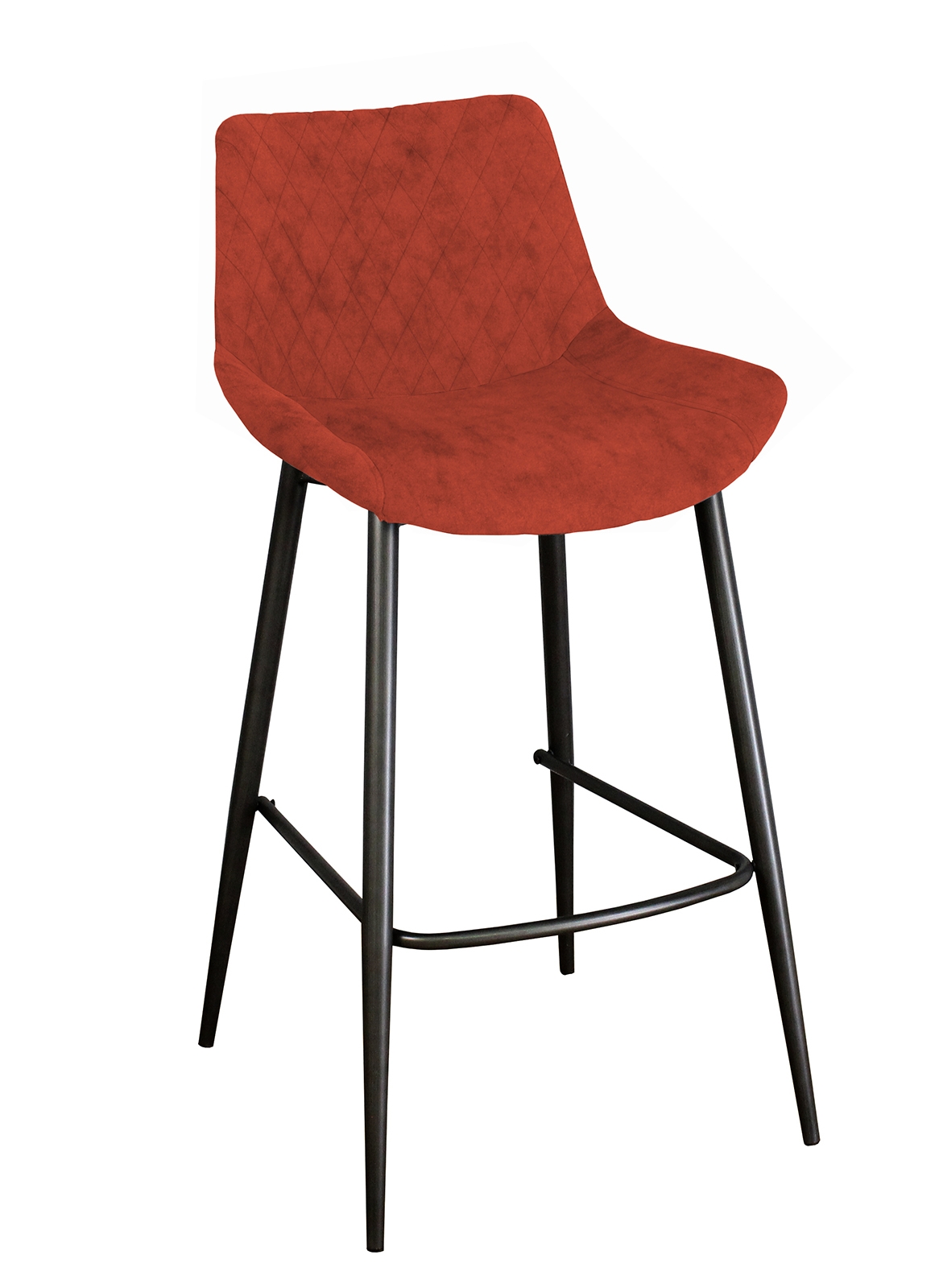 Sigma Bar Stool With Graphite Leg-Burnt Orange by Classic Furniture | Style Our Home