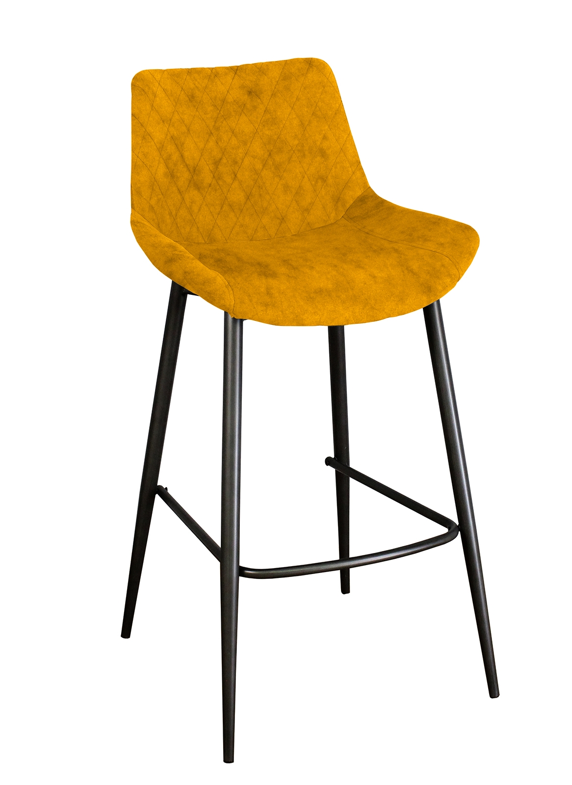 Sigma Bar Stool With Graphite Leg-Saffron by Classic Furniture | Style Our Home