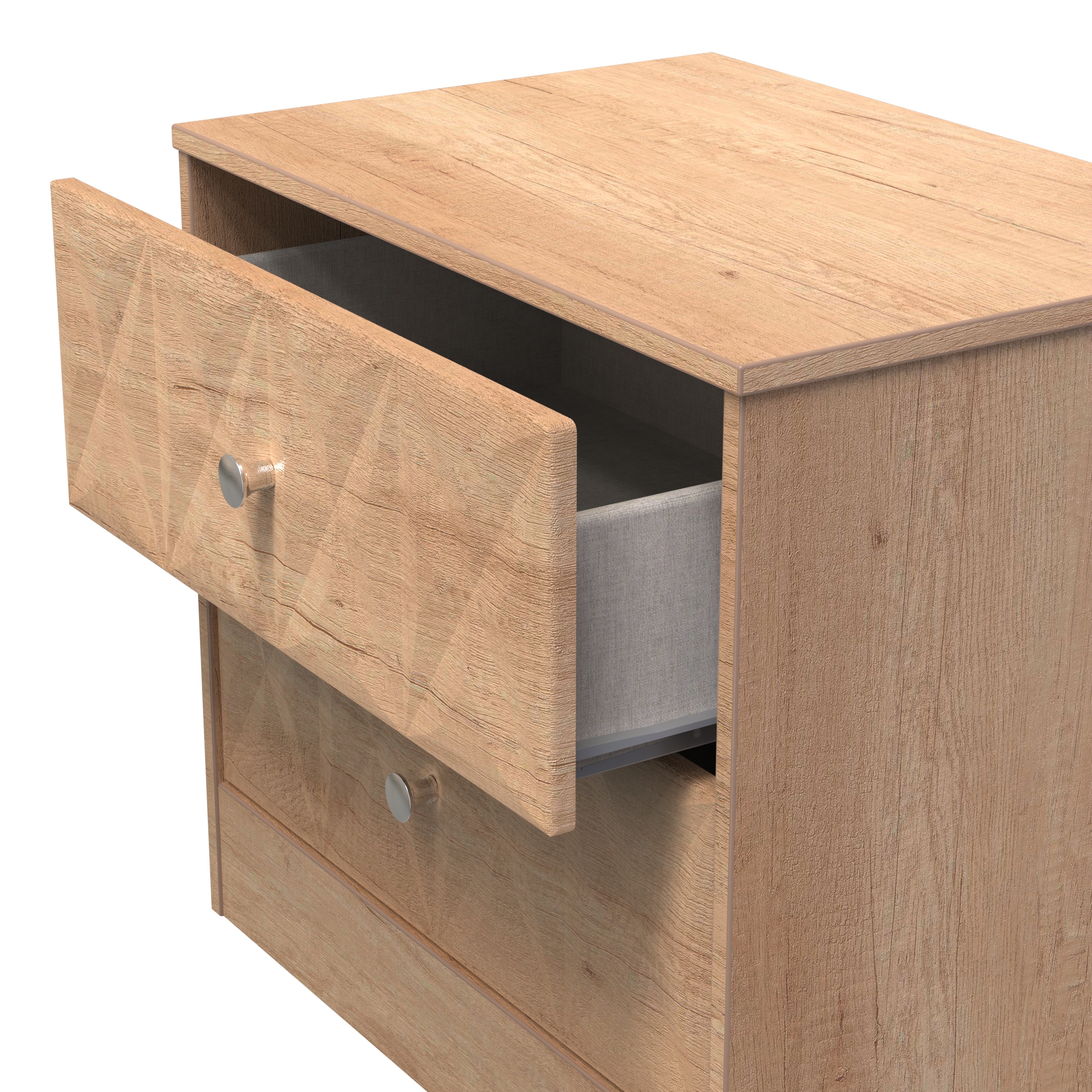 San Jose 2 Drawer Midi Chest in Nebraska Oak